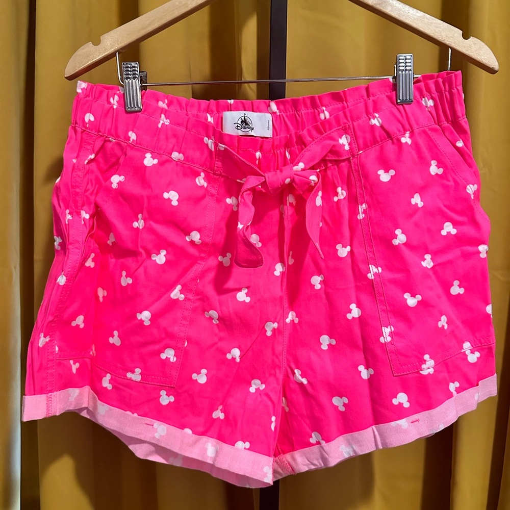 Disney Parks Hot Pink Mickey Mouse Print Shorts